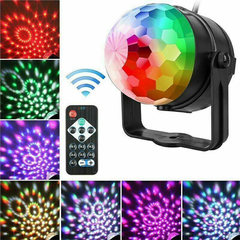RGB Disco Party Light LED Stage Ball Lights KTV Strobe DJ Sound Activated Lamp