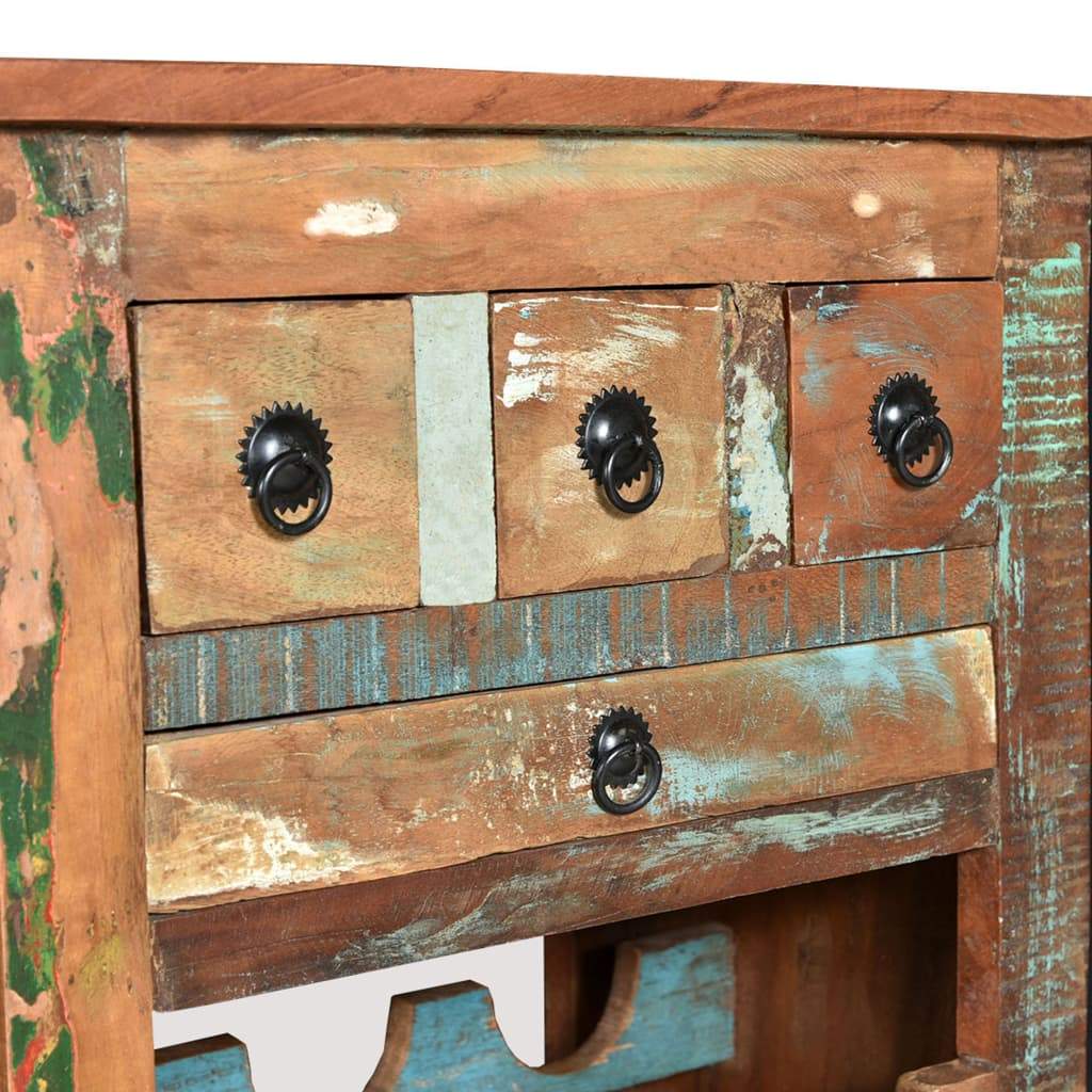 vidaXL Wine Rack for 9 Bottles Solid Reclaimed Wood