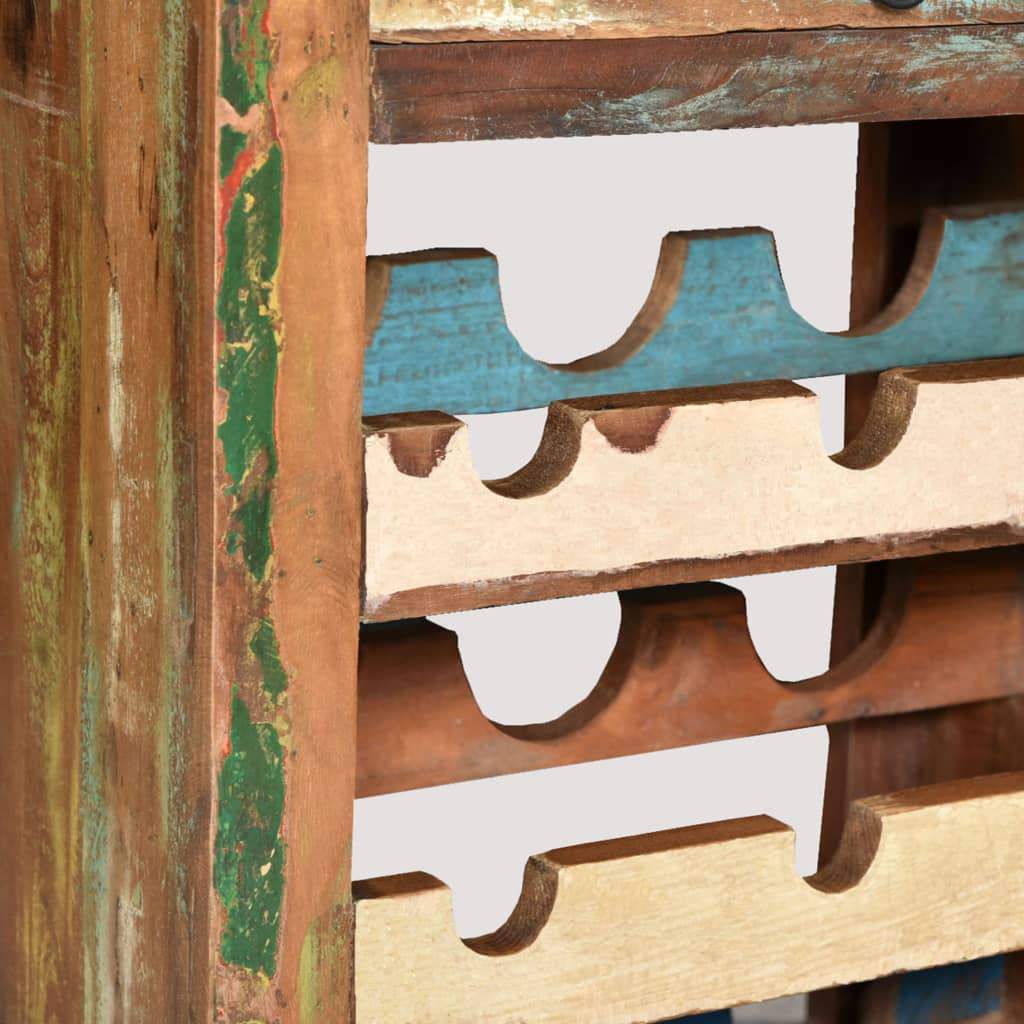 vidaXL Wine Rack for 9 Bottles Solid Reclaimed Wood