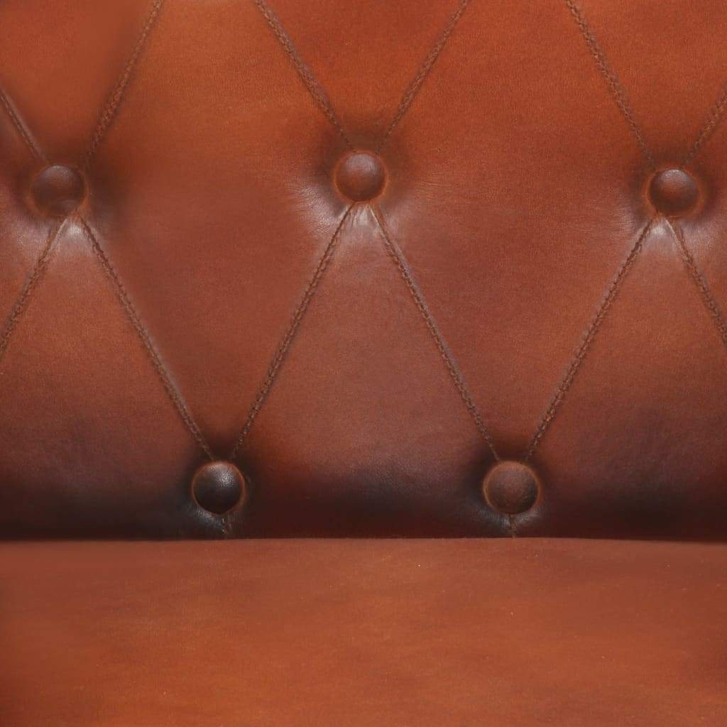 vidaXL Real Leather Arm Chair