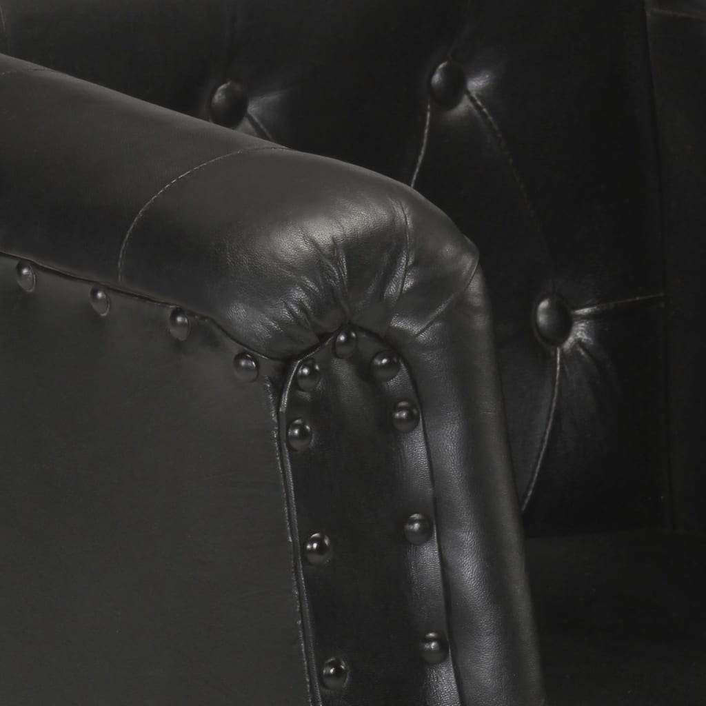 vidaXL Real Leather Arm Chair