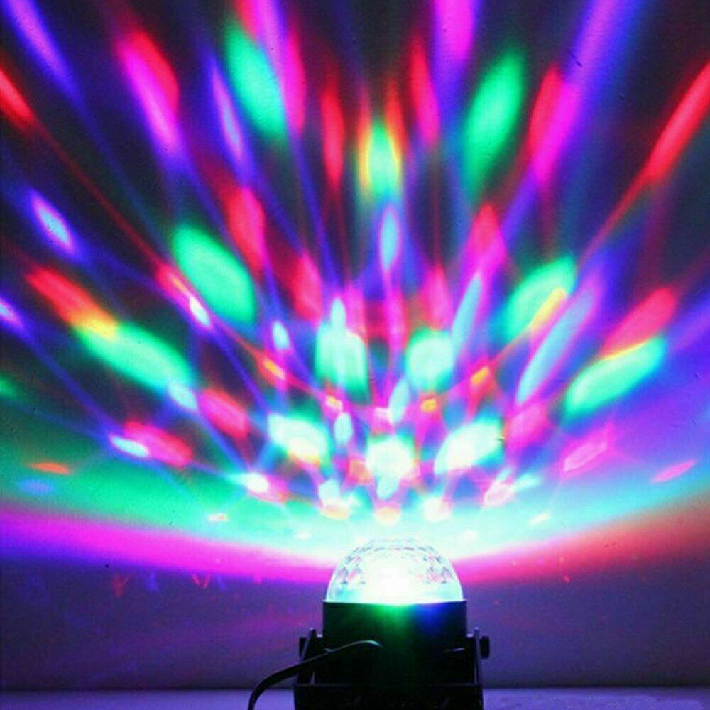 RGB Disco Party Light LED Stage Ball Lights KTV Strobe DJ Sound Activated Lamp