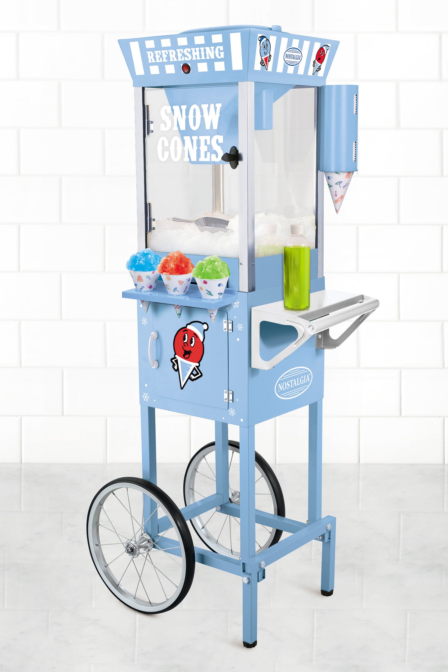Nostalgia SCC200 Snow Cone Cart - 54 Inches Tall