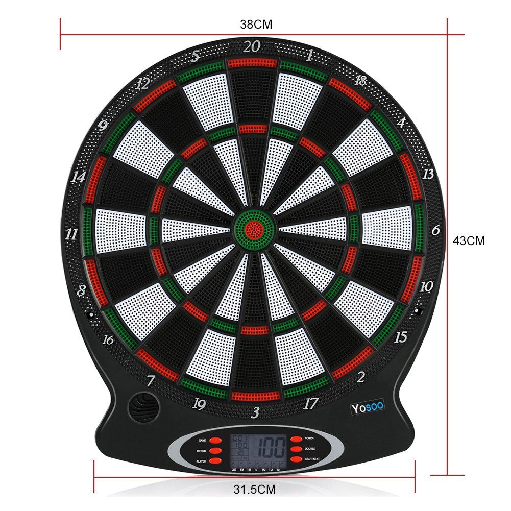 Professional Electronic Dartboard With Scoring Indicator and 6pcs Darts