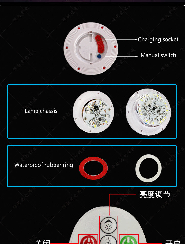 New LED light creative modern round wave bar with remote for colorful bar at night