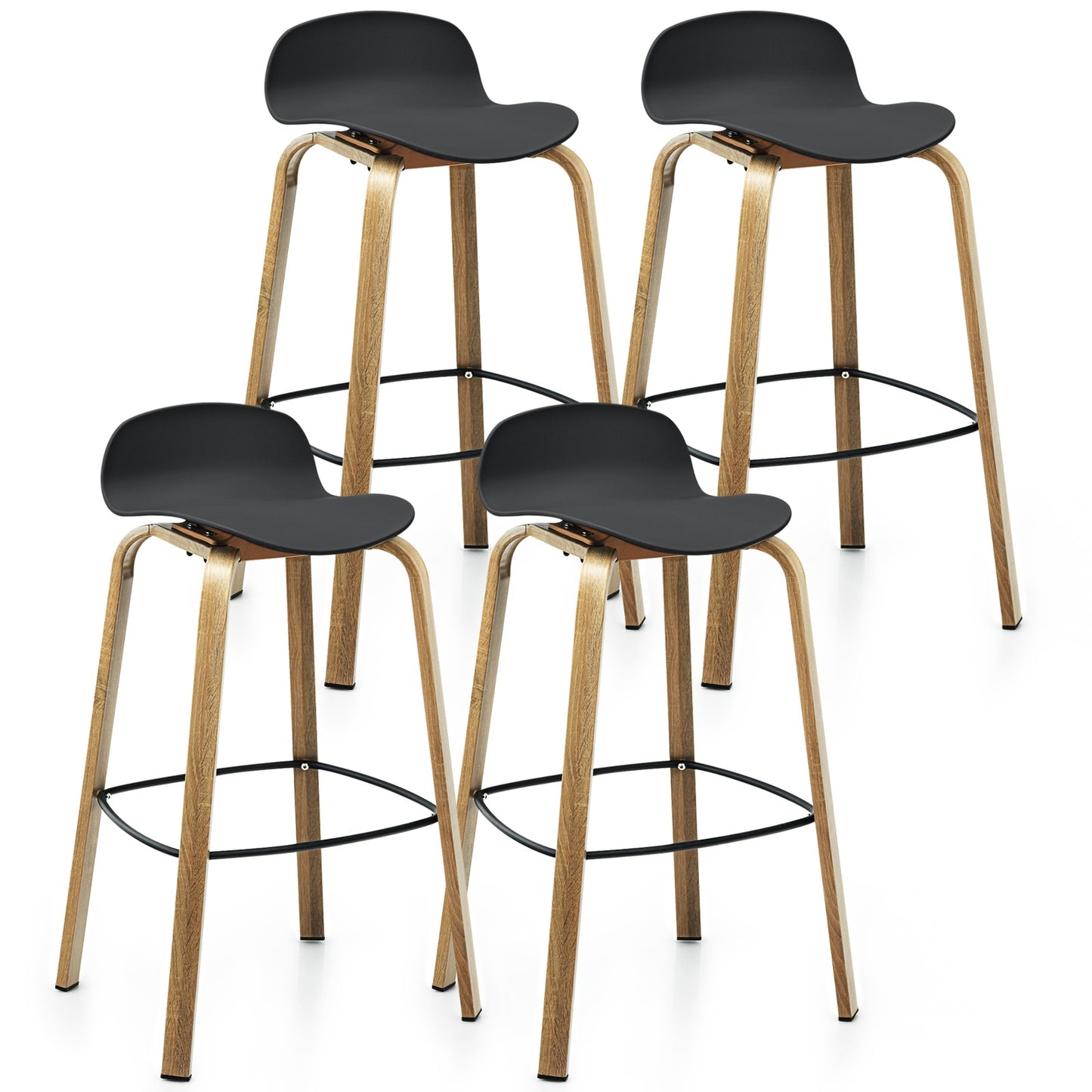 These sleek and modern barstools will go perfect with your kitchen island, home bar or cafe.