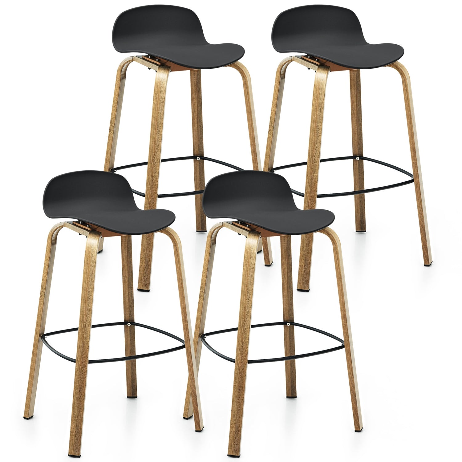 These sleek and modern barstools will go perfect with your kitchen island, home bar or cafe.