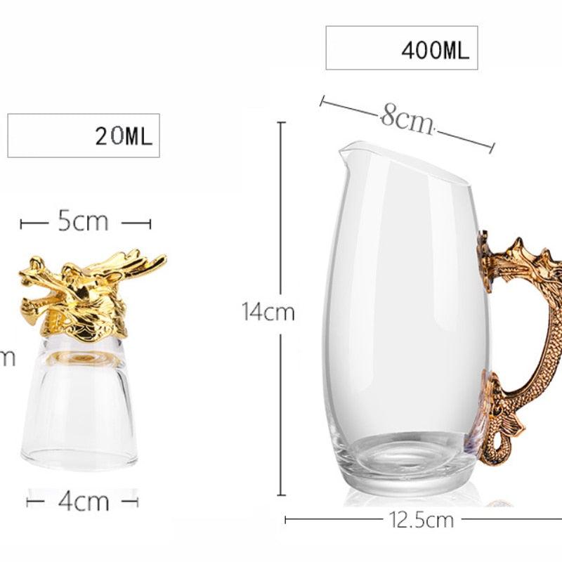 Luxury Set Liquor Glass Sake Cups Zodiac Bar Bullet Cup Cow Tiger Rabbit Dragon Snake Horse Sheep Monkey