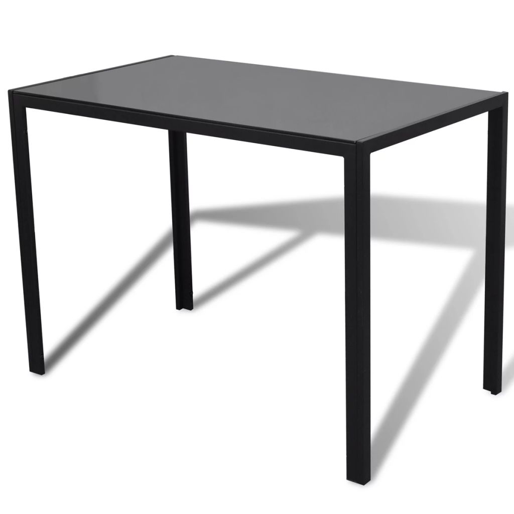 Table and Chairs set 6 Black
