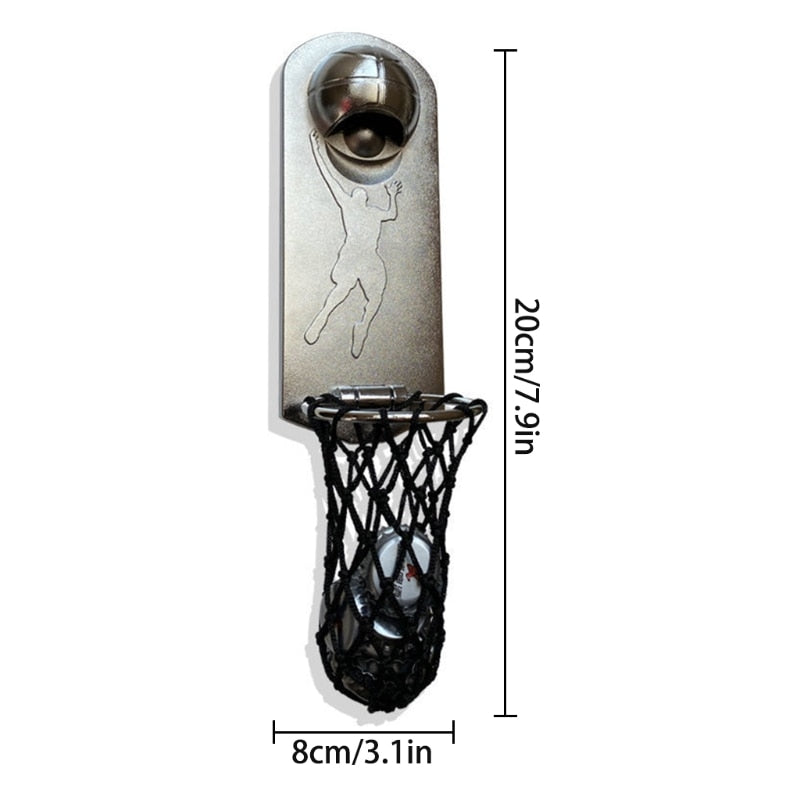 Magnetic Hanging Basketball Beer Bottle Openers