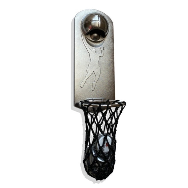 Magnetic Hanging Basketball Beer Bottle Openers