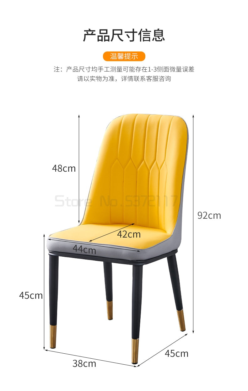 Nordic Luxury simple modern dining chair