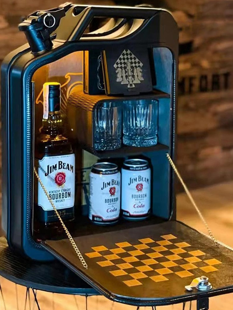 Jerry Can/Gas Can Mini Bar Cabinet Display