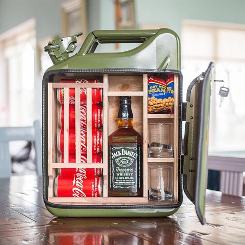 Jerry Can/Gas Can Mini Bar Cabinet Display
