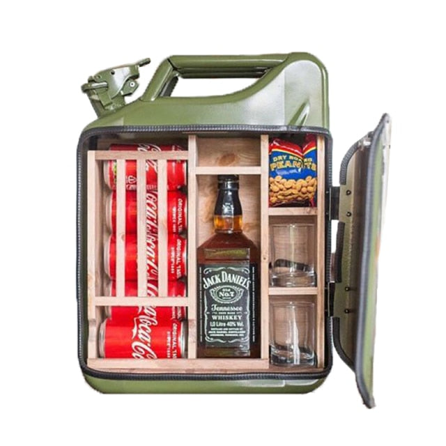 Jerry Can/Gas Can Mini Bar Cabinet Display