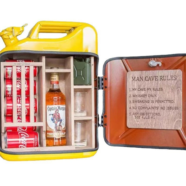 Jerry Can/Gas Can Mini Bar Cabinet Display