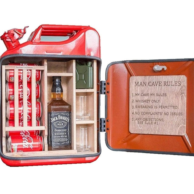 Jerry Can/Gas Can Mini Bar Cabinet Display
