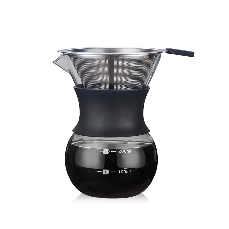 High Borosilicate Glass Hand Coffee Pot