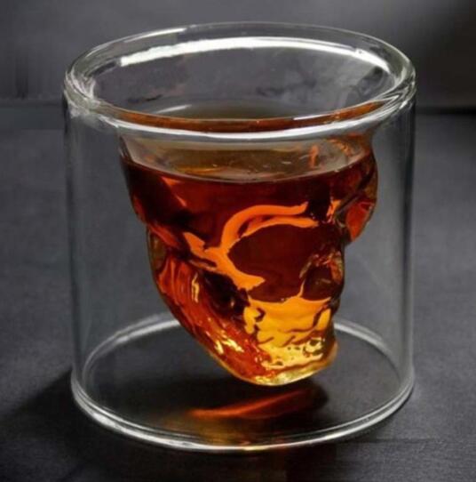 Skull Double Transparent Glass