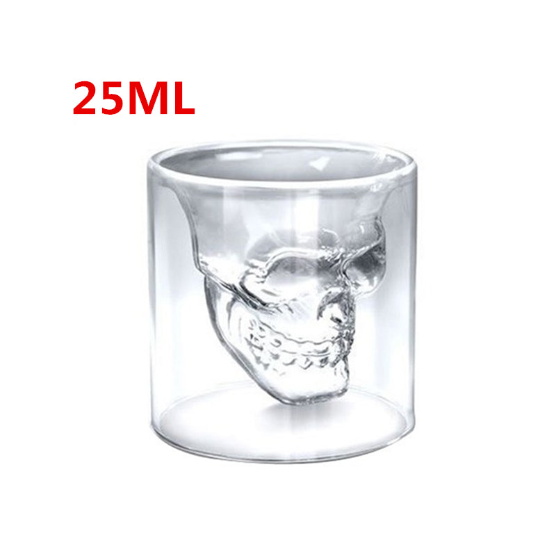 Skull Double Transparent Glass