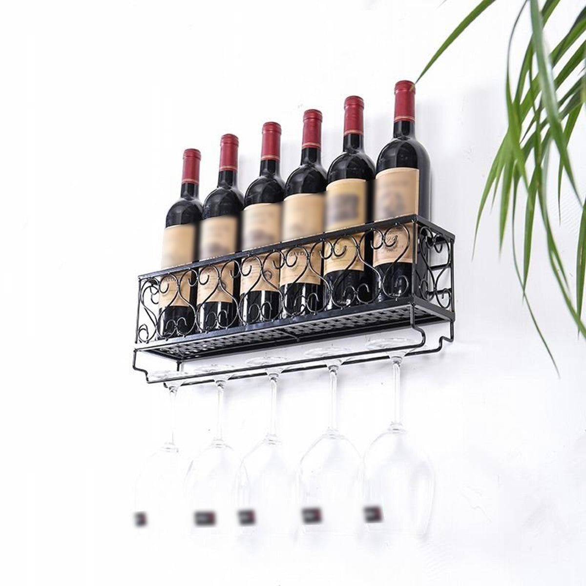 Wall Mount Liquor/Wine Rack for Home Kitchen or Bar