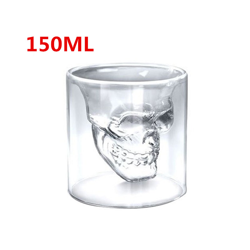 Skull Double Transparent Glass