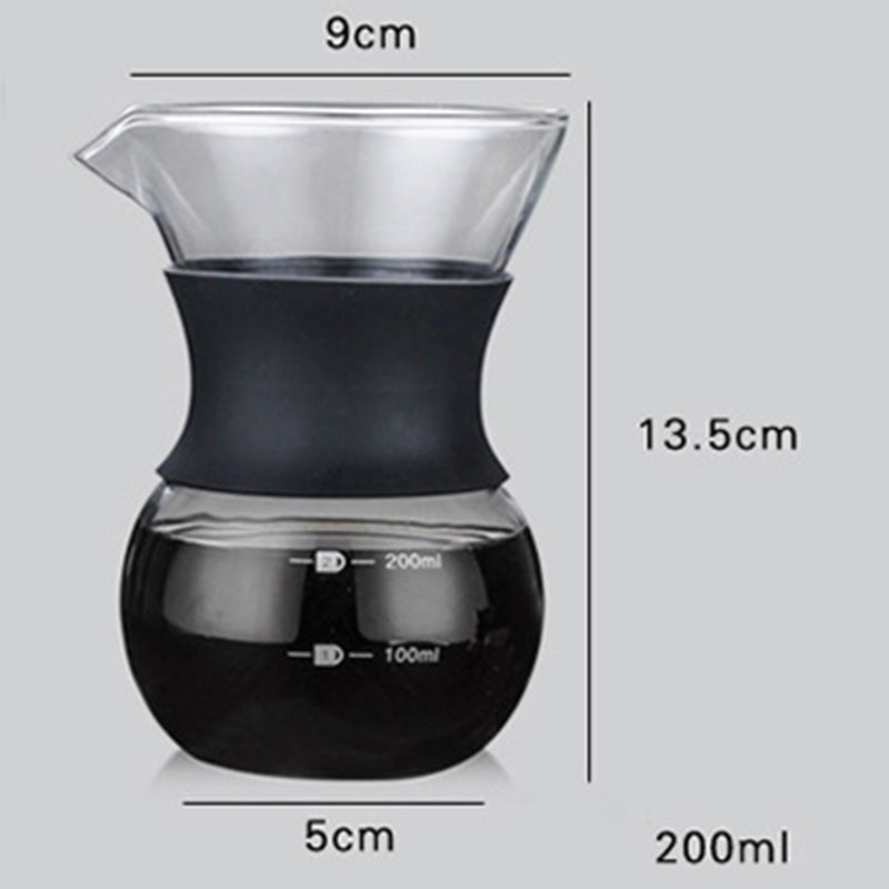 High Borosilicate Glass Hand Coffee Pot