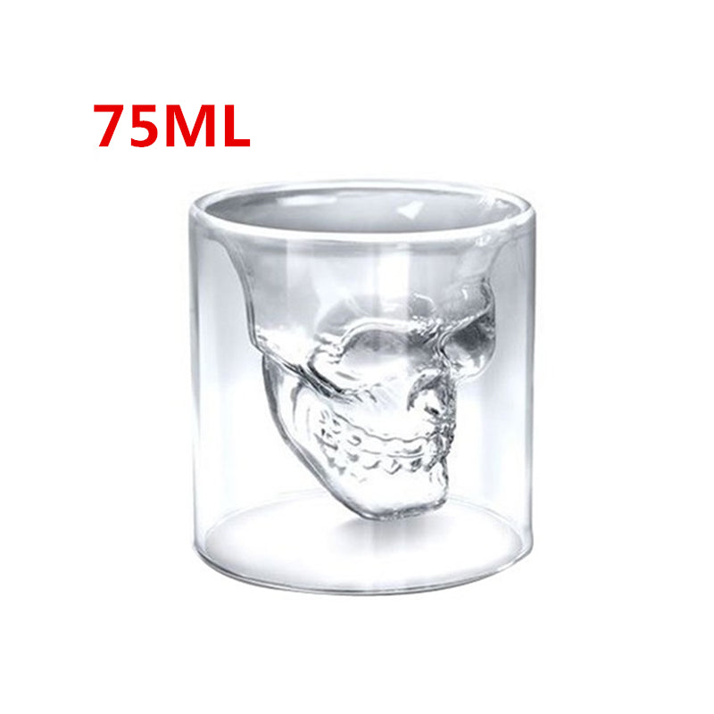 Skull Double Transparent Glass