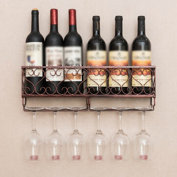 Wall Mount Liquor/Wine Rack for Home Kitchen or Bar