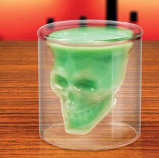 Skull Double Transparent Glass