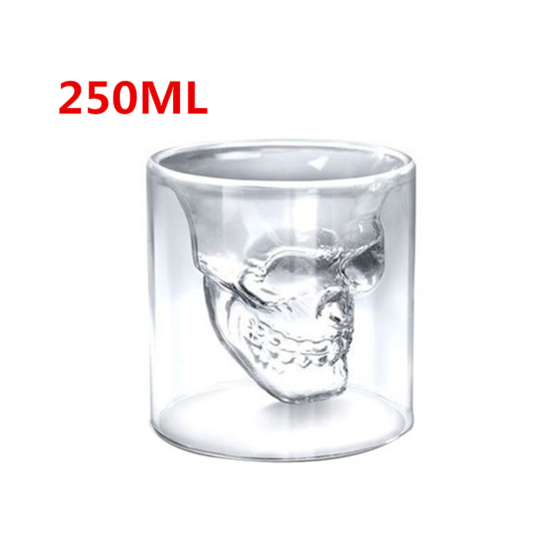 Skull Double Transparent Glass