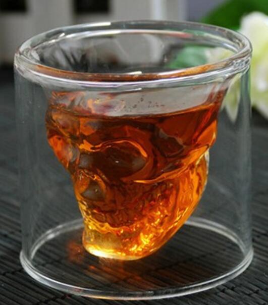 Skull Double Transparent Glass