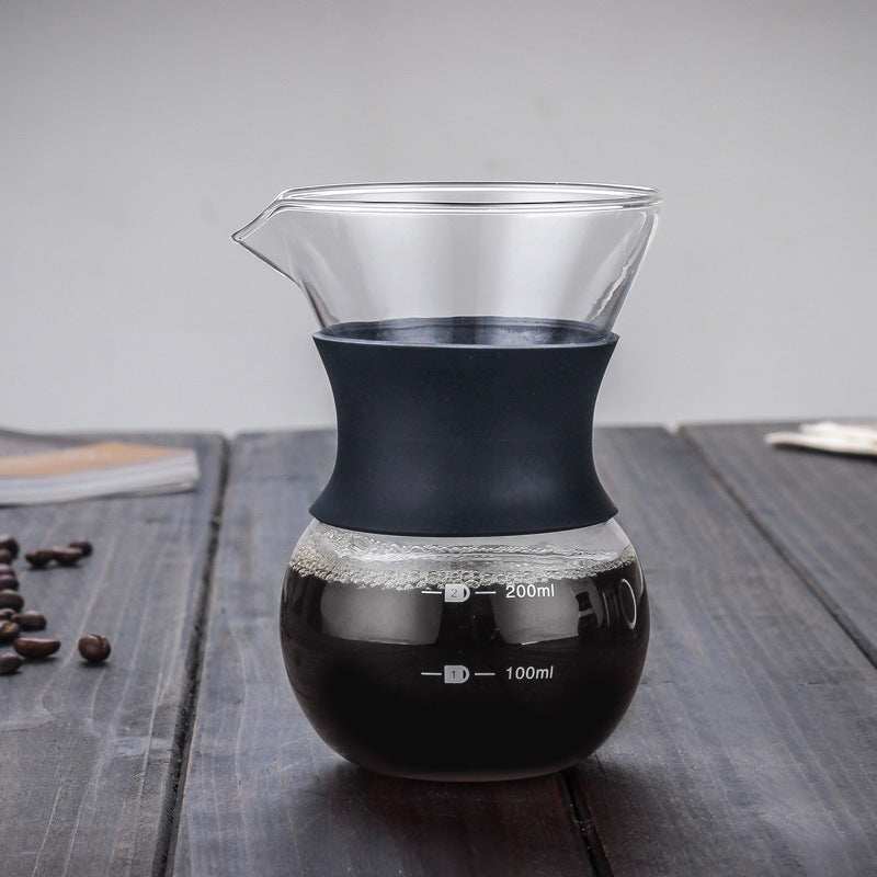 High Borosilicate Glass Hand Coffee Pot