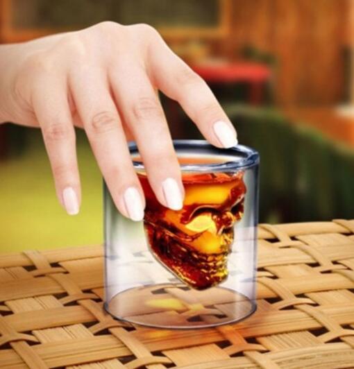 Skull Double Transparent Glass