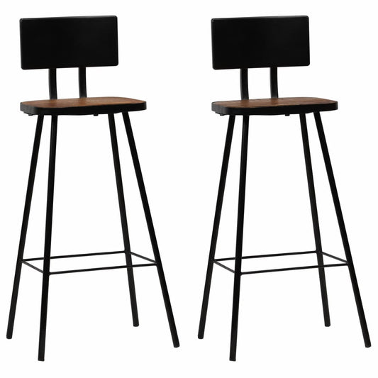 vidaXL 2/4x Bar Chairs Solid Reclaimed Wood Dining Chair Set Outdoor Stools