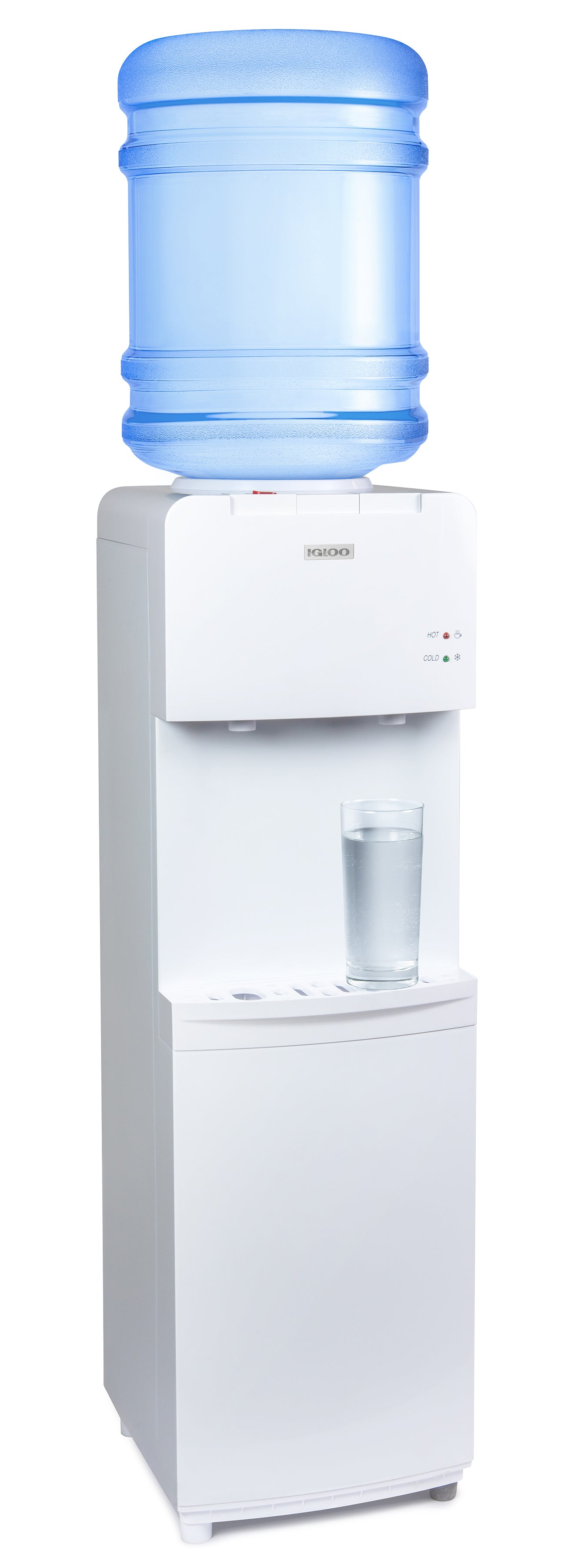 Igloo IWCTL352CHWH Hot & Cold Top Loading Water Dispenser, White With Child Safety Lock