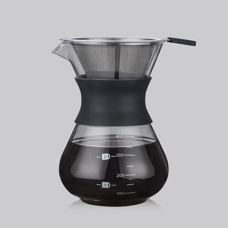 High Borosilicate Glass Hand Coffee Pot