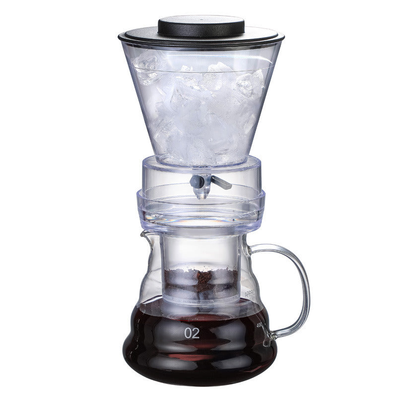 Adjust the dripper and decide on how much flavor you want for your perfectly made iced coffee. Your friends will sit back and relax and compliment you on all of the unique iced coffee beverages you can make.