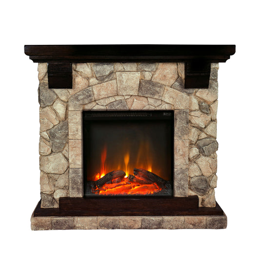 This fireplace will compliment any room in your house or home bar. It has 5 different settings, most quiet on the market and heats up a 400 sq. ft. room. You will love the ambiance it provides. Sit around your home bar relaxing by the fireplace.