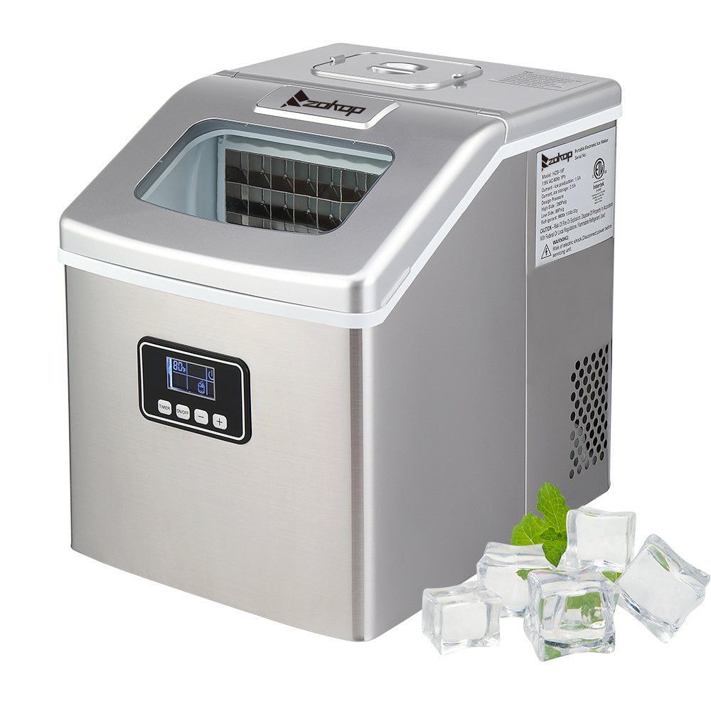 Ice Maker Stainless Steel HZB-18F/120W/40Lbs/115V/60Hz