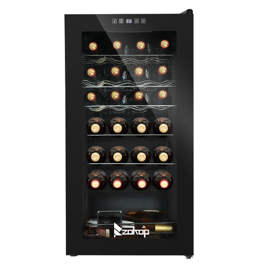 You'll love this 28 bottle mini wine cooler that keeps the reds and whites their perfect temperatures for your home bar parties that will impress your family, friends or coworkers!