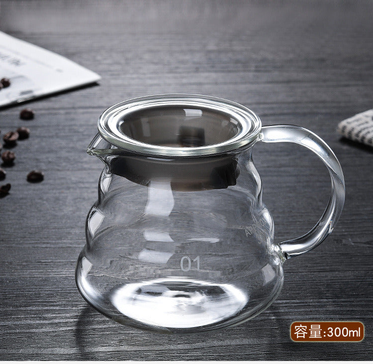 Pour Over Coffee Brewer that is Heat Resistant with High Borosilicate Glass