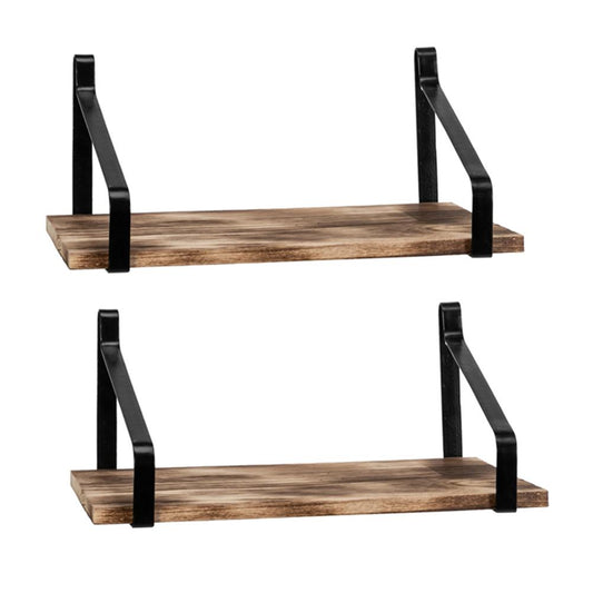 Rustic Wood Wall Shelf For Home Bar