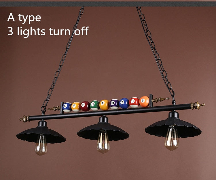 Retro Chandelier Billiard Pool table lights