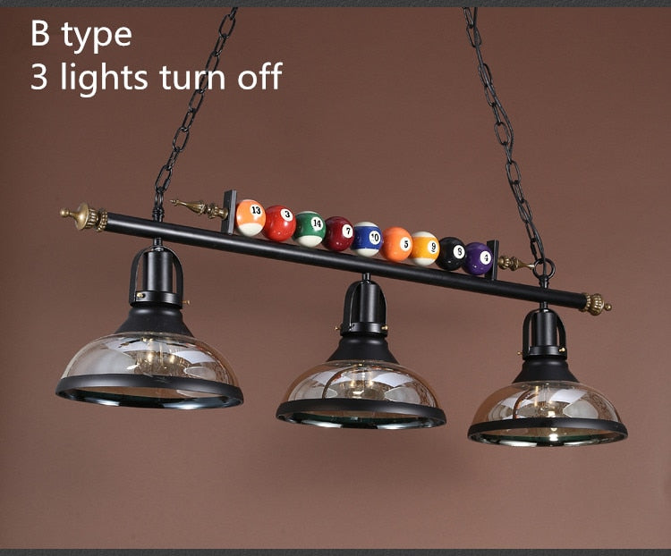 Retro Chandelier Billiard Pool table lights