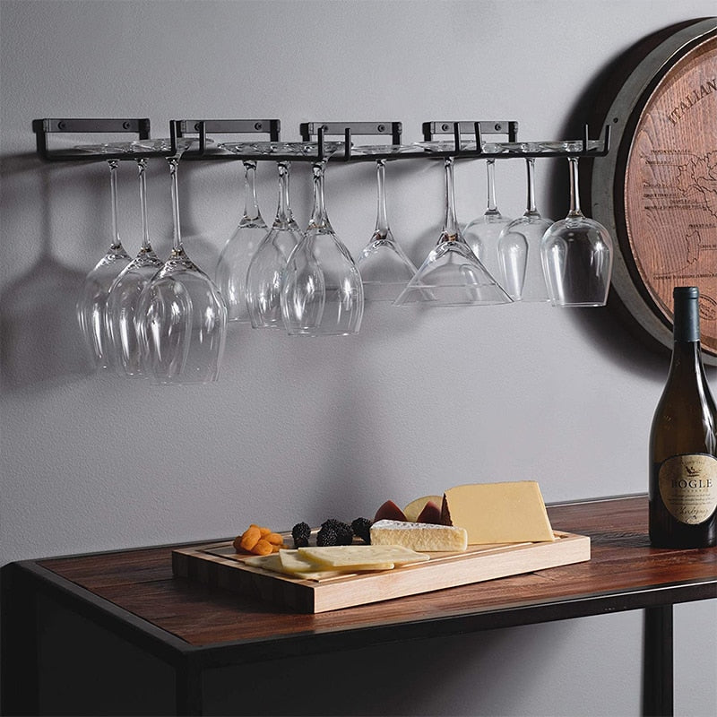 4Pcs/Set Wall-mounted Wine Glass Rack