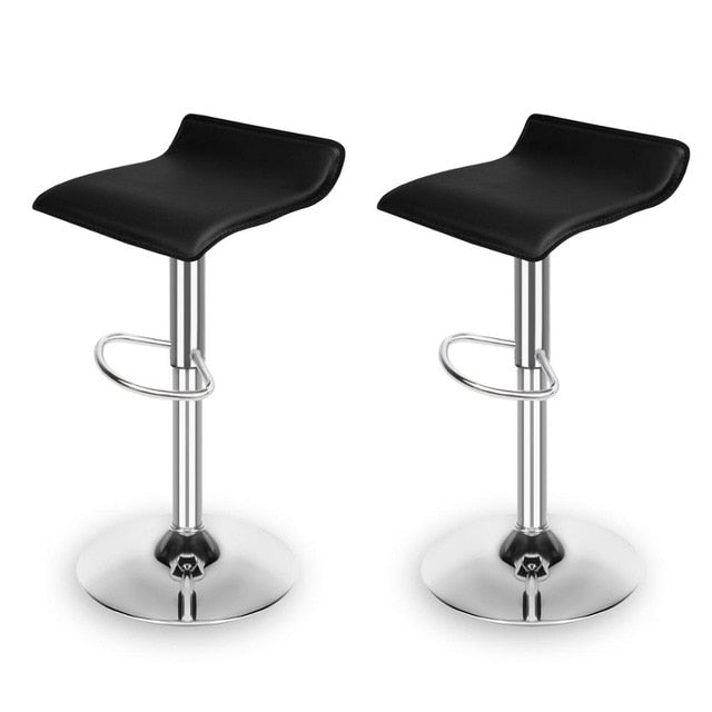 Set of 2 Modern Adjustable Swivel Bar Stools for Home Bar, Kitchen Counter or Dining area