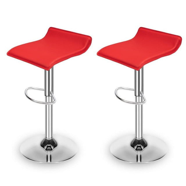 Set of 2 Modern Adjustable Swivel Bar Stools for Home Bar, Kitchen Counter or Dining area