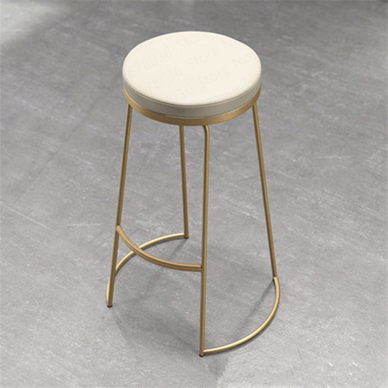 Nordic Golden Bar Stool Modern Counter Stooll