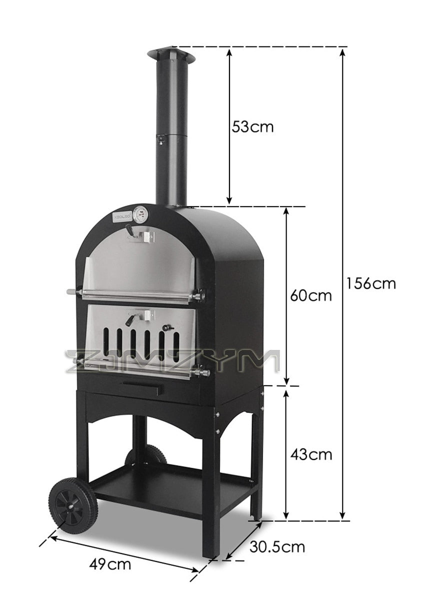 Outdoor Portable Wood Fired Pizza oven